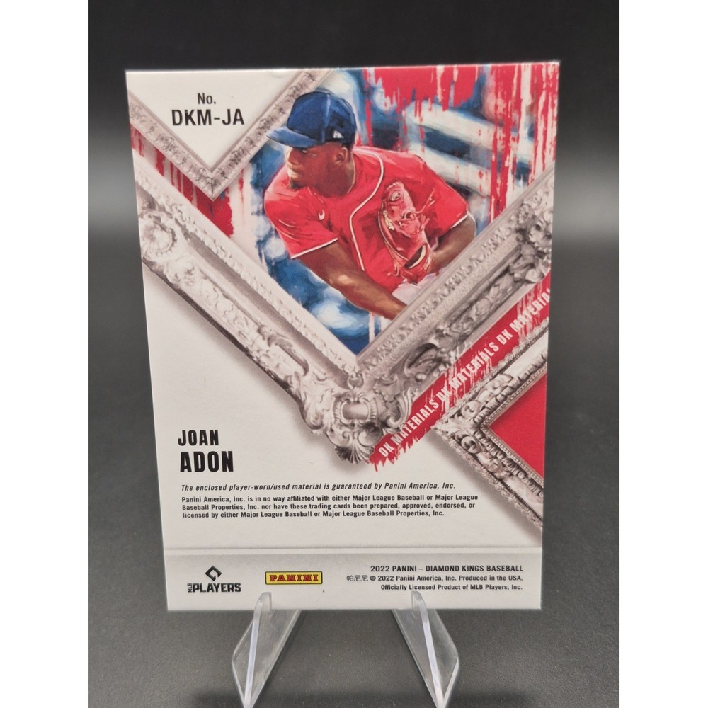 2022 Diamond Kings Baseball Joan Adon #DKM-JA Draft Kimgs Materials Purple /20 - Picture 2 of 10